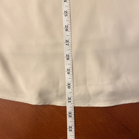 Uniqlo Satin Skirt MIDI Champagne Sz O - Picture 8 of 8